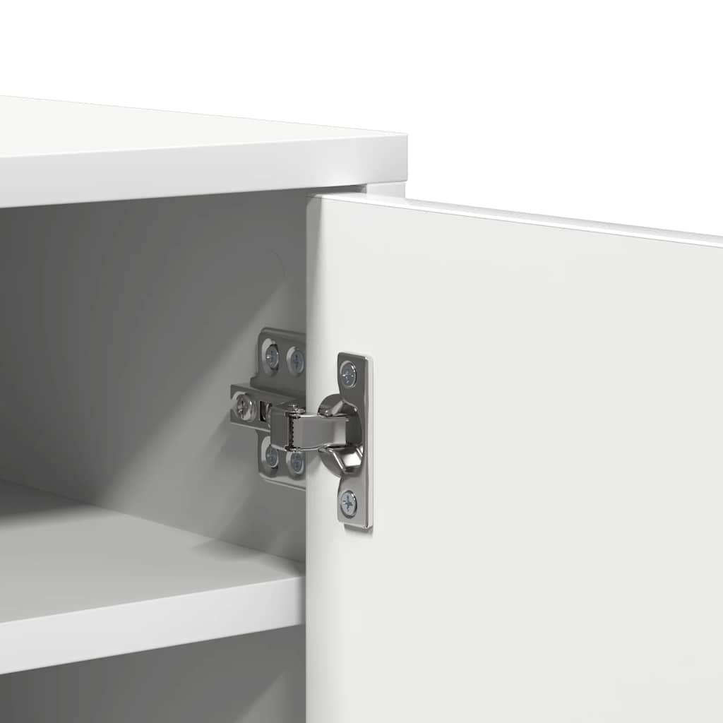 Shoe Cabinet White 60x35x70 cm Engineered Wood