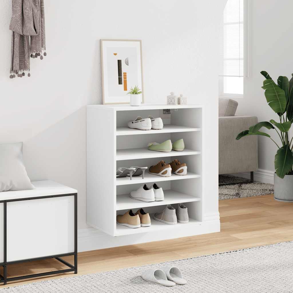 Shoe Cabinet White 60x35x70 cm Engineered Wood