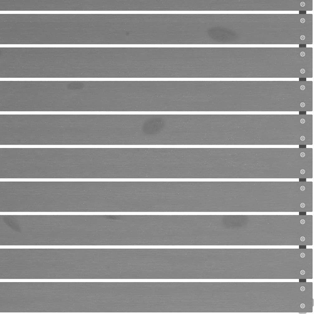 Garden Corner Sofas 2 pcs Grey Solid Pinewood