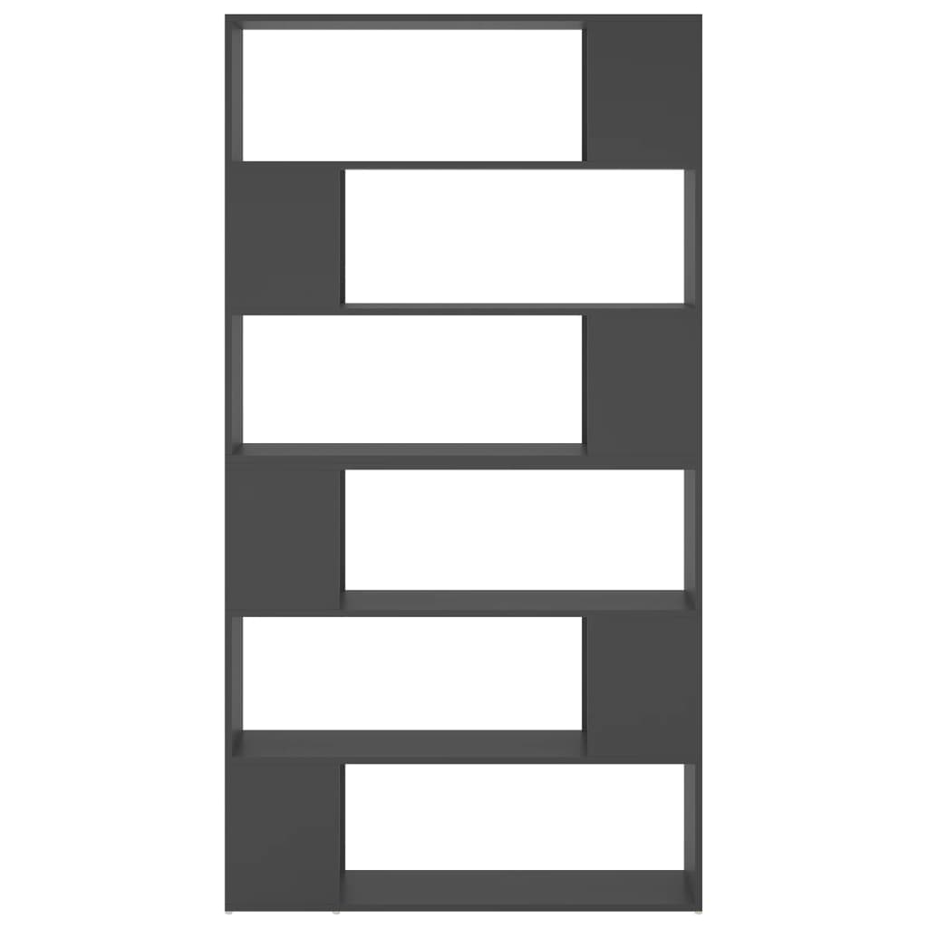 Book Cabinet Room Divider Grey 100x24x188 cm