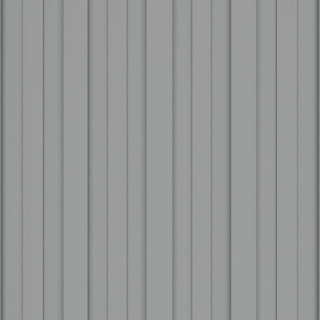 Roof Panels 12 pcs Galvanised Steel Grey 100x45 cm