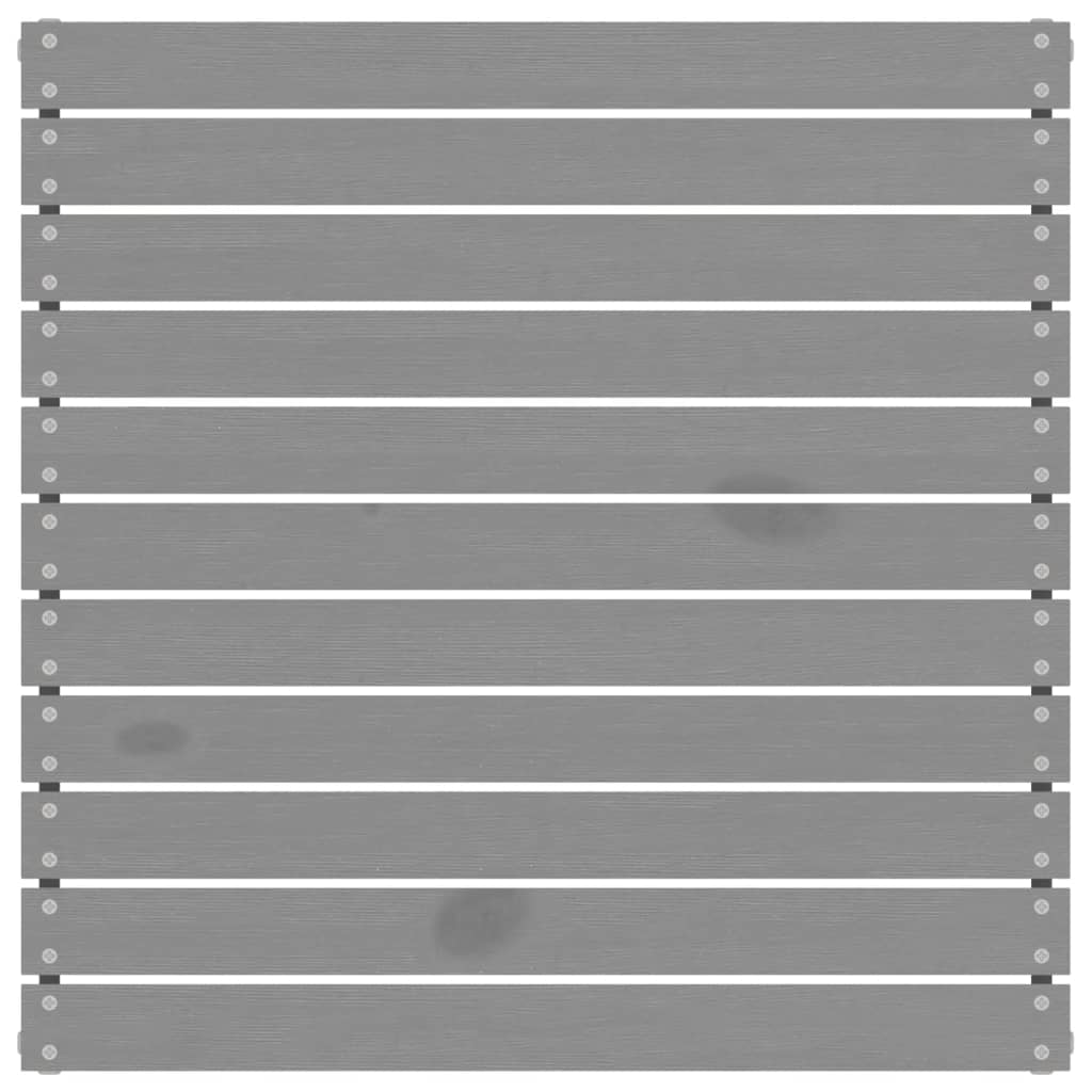 3 Piece Garden Lounge Set Grey Solid Wood Pine