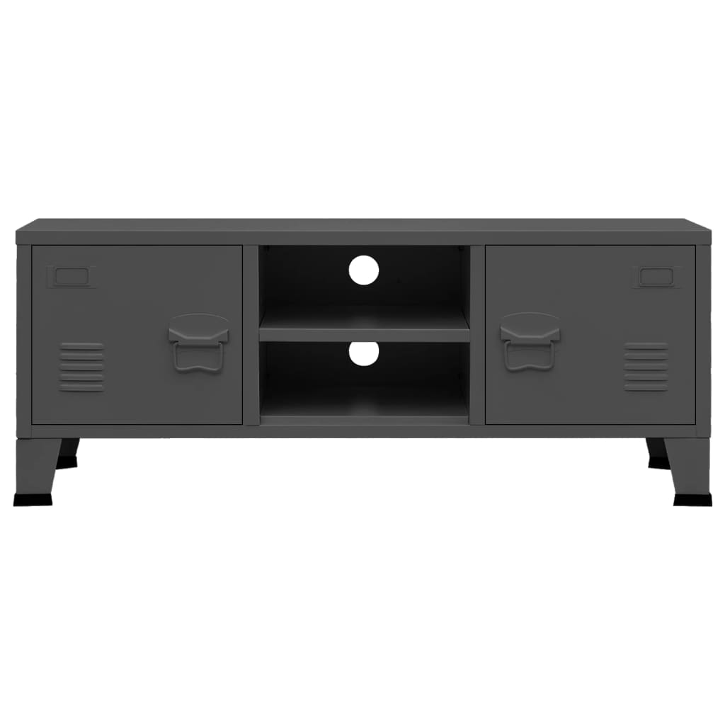 Industrial TV Cabinet Anthracite 105x35x42 cm Metal