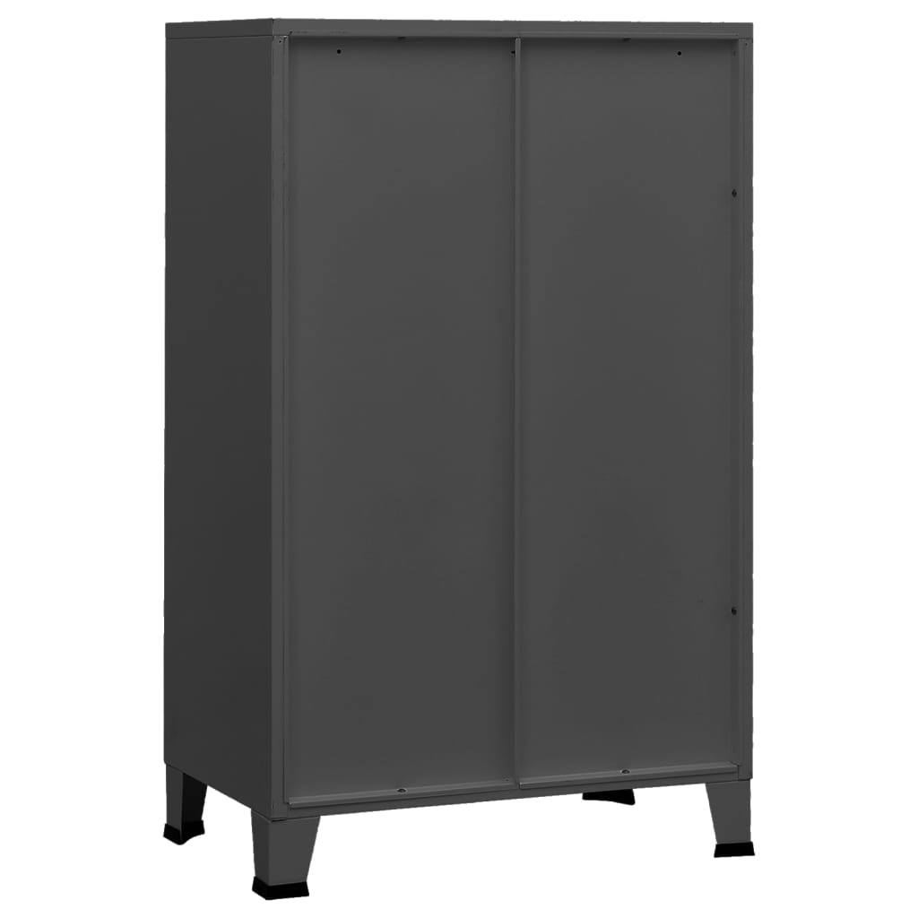Industrial Storage Chest Anthracite 70x40x115 cm Metal