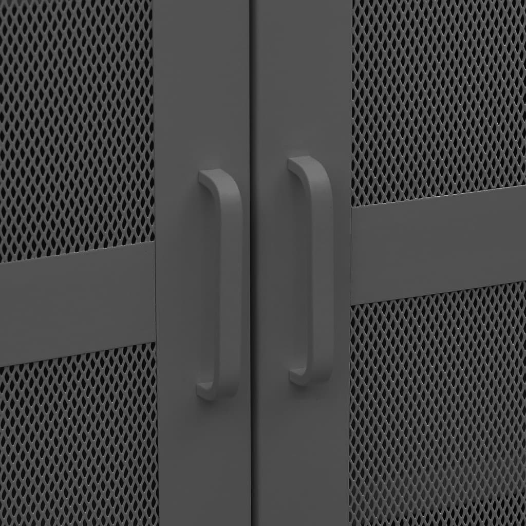 Industrial Storage Chest Anthracite 70x40x115 cm Metal