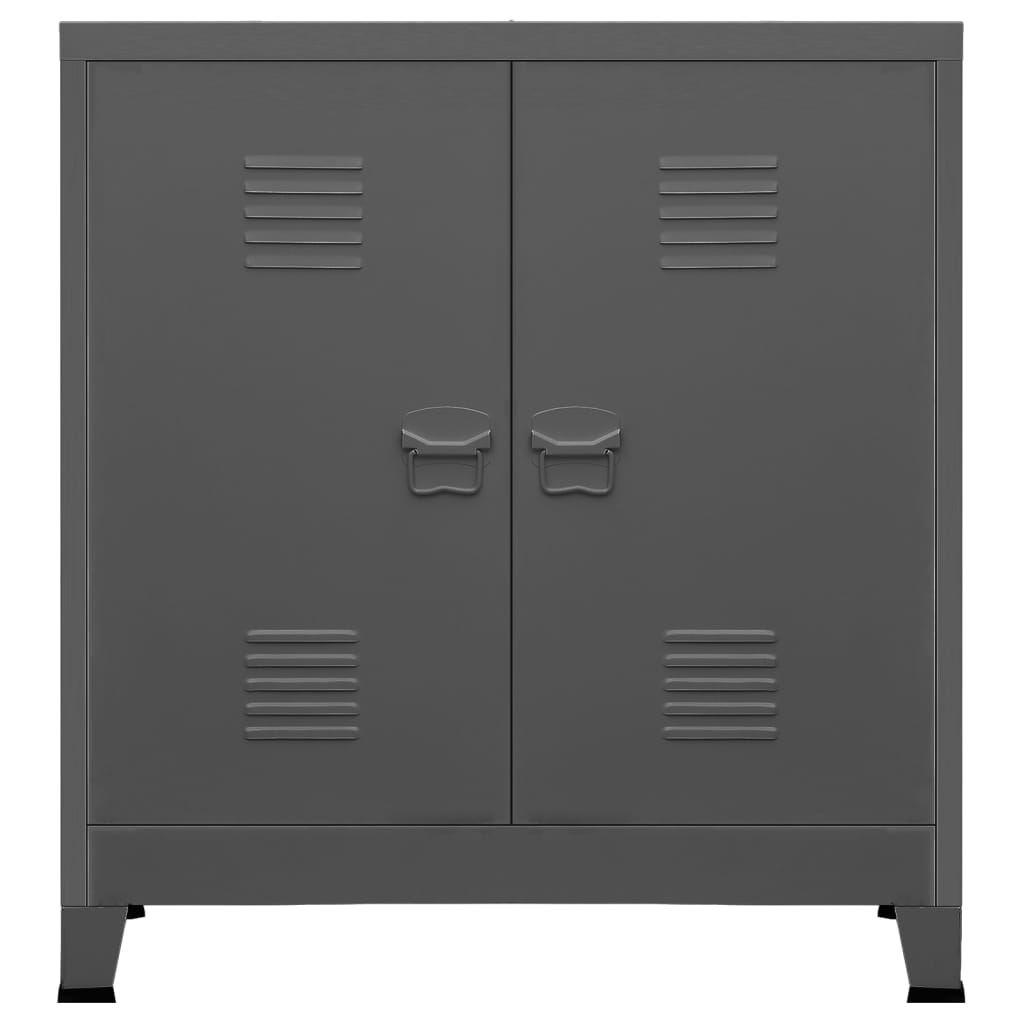 Industrial Storage Chest Anthracite 90x40x100 cm Steel