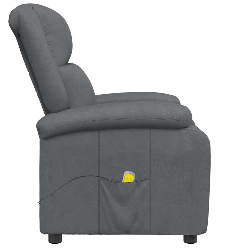 Massage Chair Grey Faux Leather