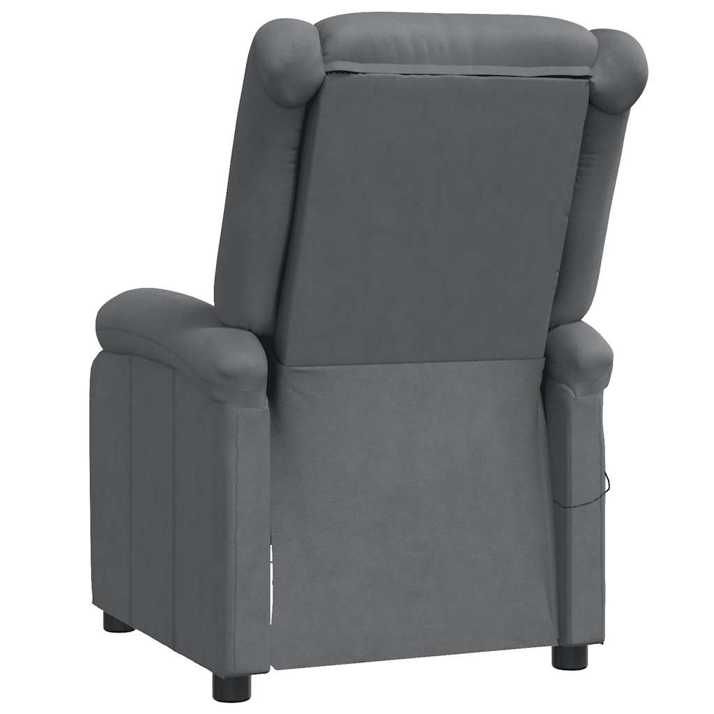 Massage Chair Grey Faux Leather