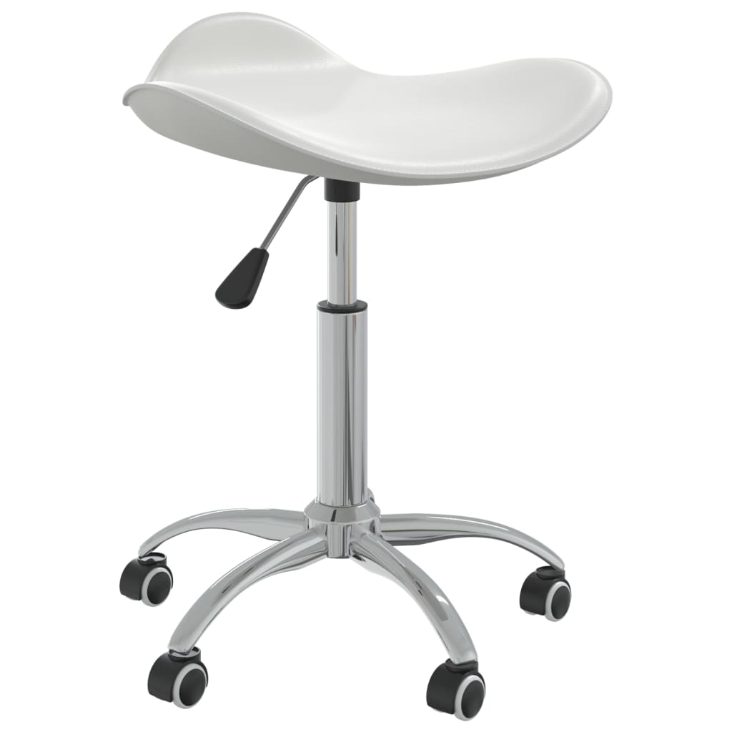 Office Chair White Faux Leather