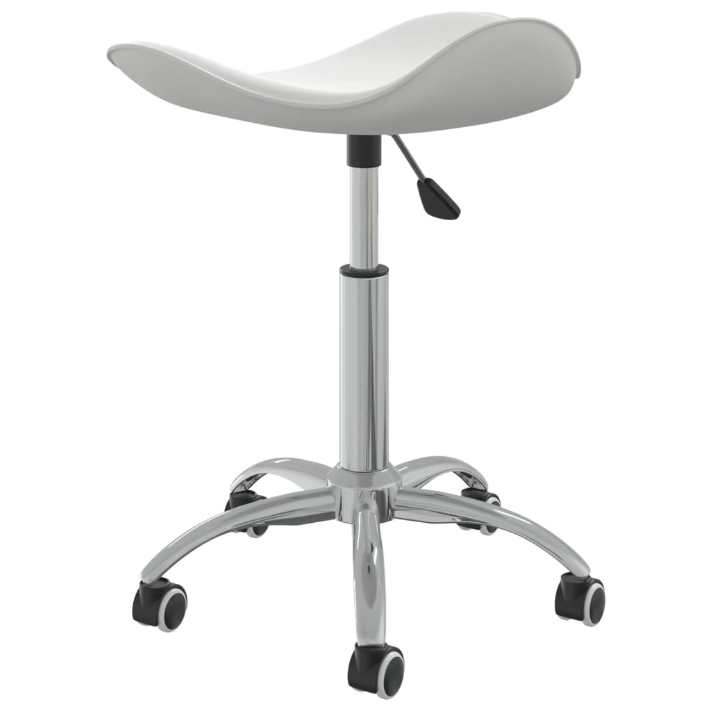 Office Chair White Faux Leather