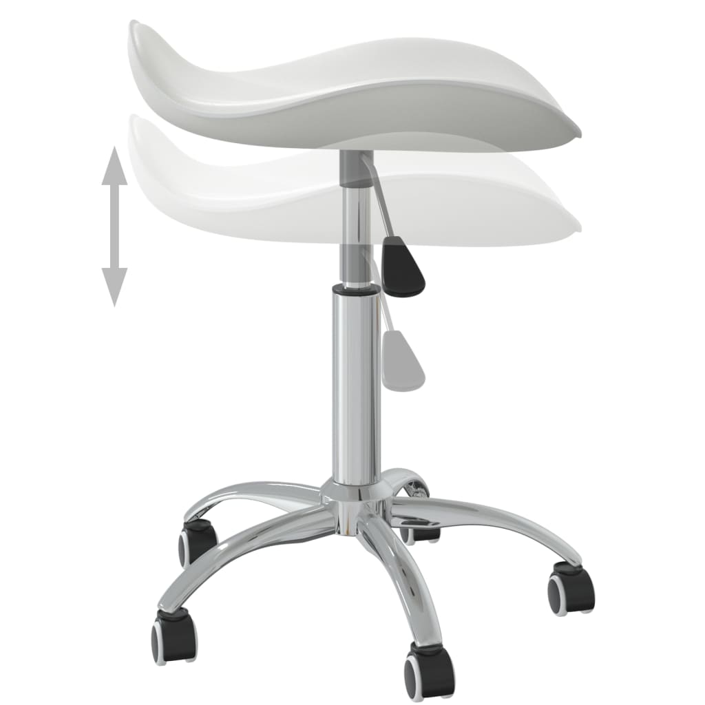 Office Chair White Faux Leather