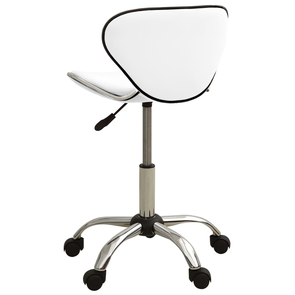 Office Chair White Faux Leather