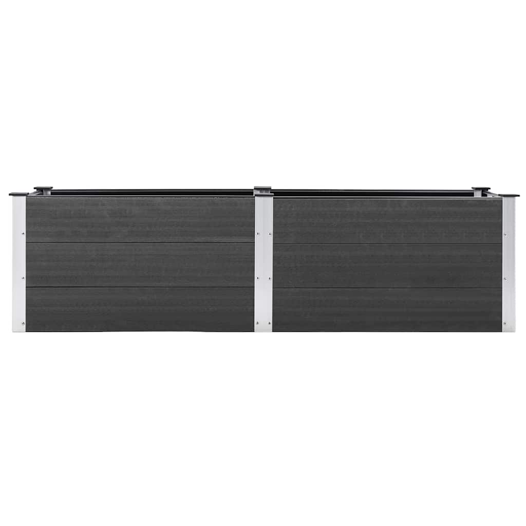 Garden Raised Bed 200x50x54 cm WPC Grey