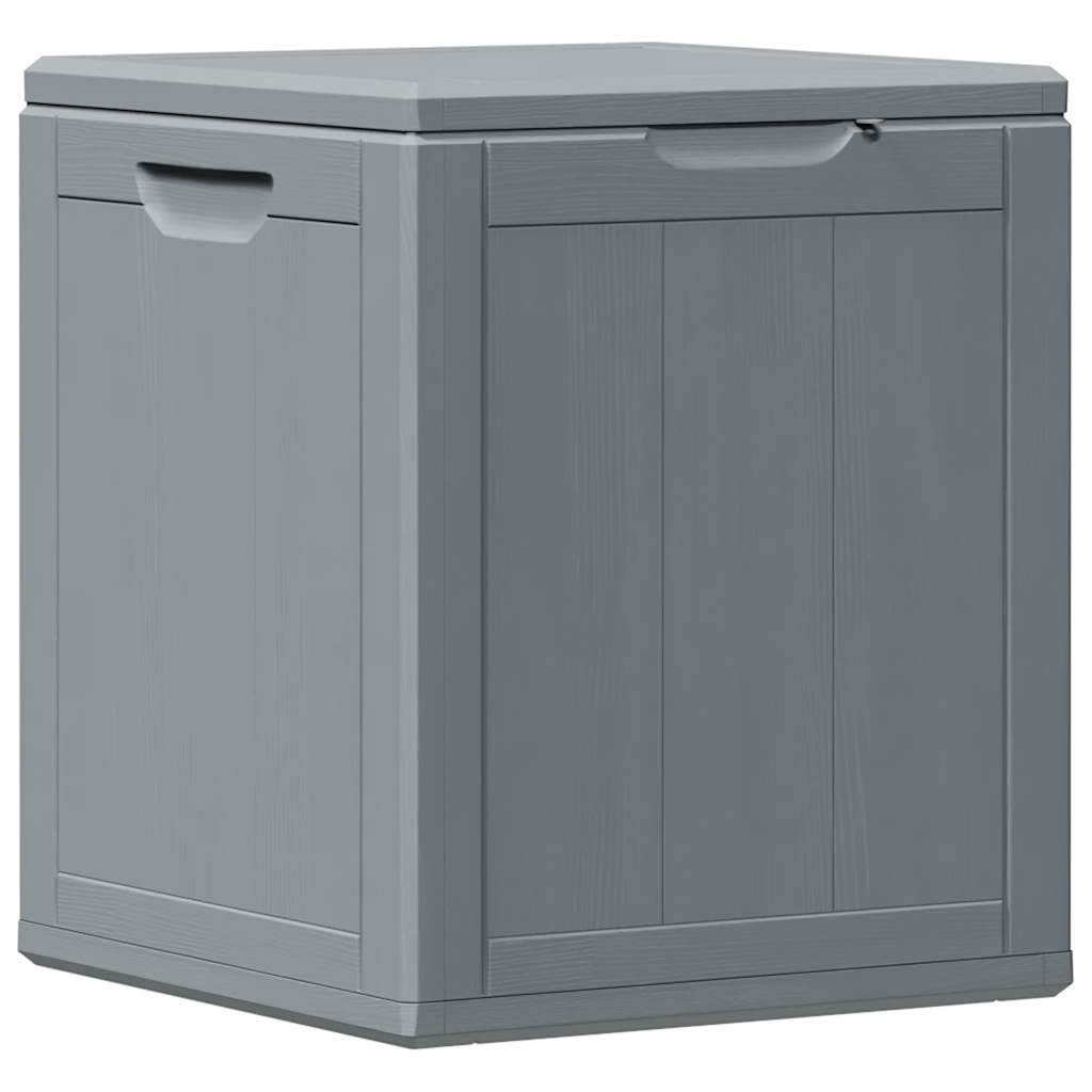 Garden Storage Box 90L Grey PP Wood Look