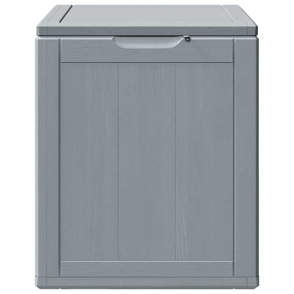 Garden Storage Box 90L Grey PP Wood Look
