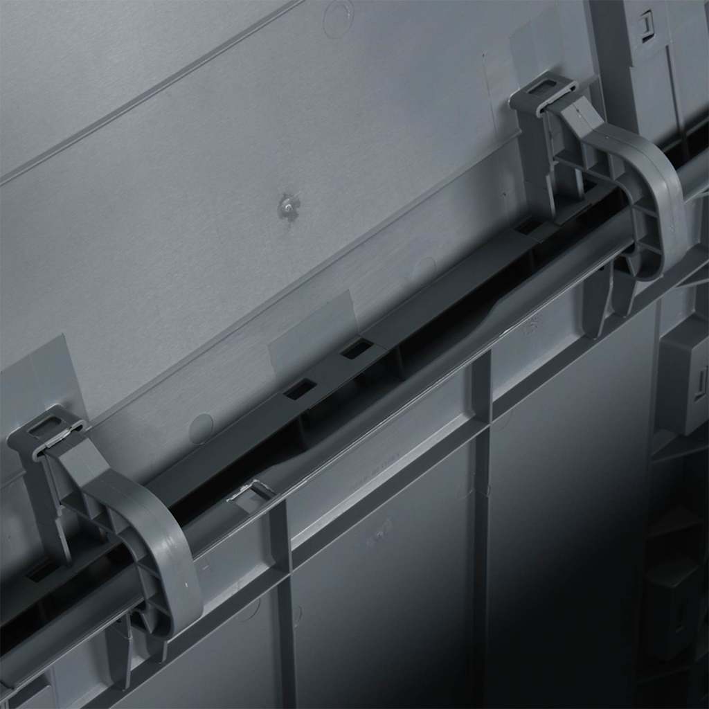 Garden Storage Box 90L Grey PP Wood Look