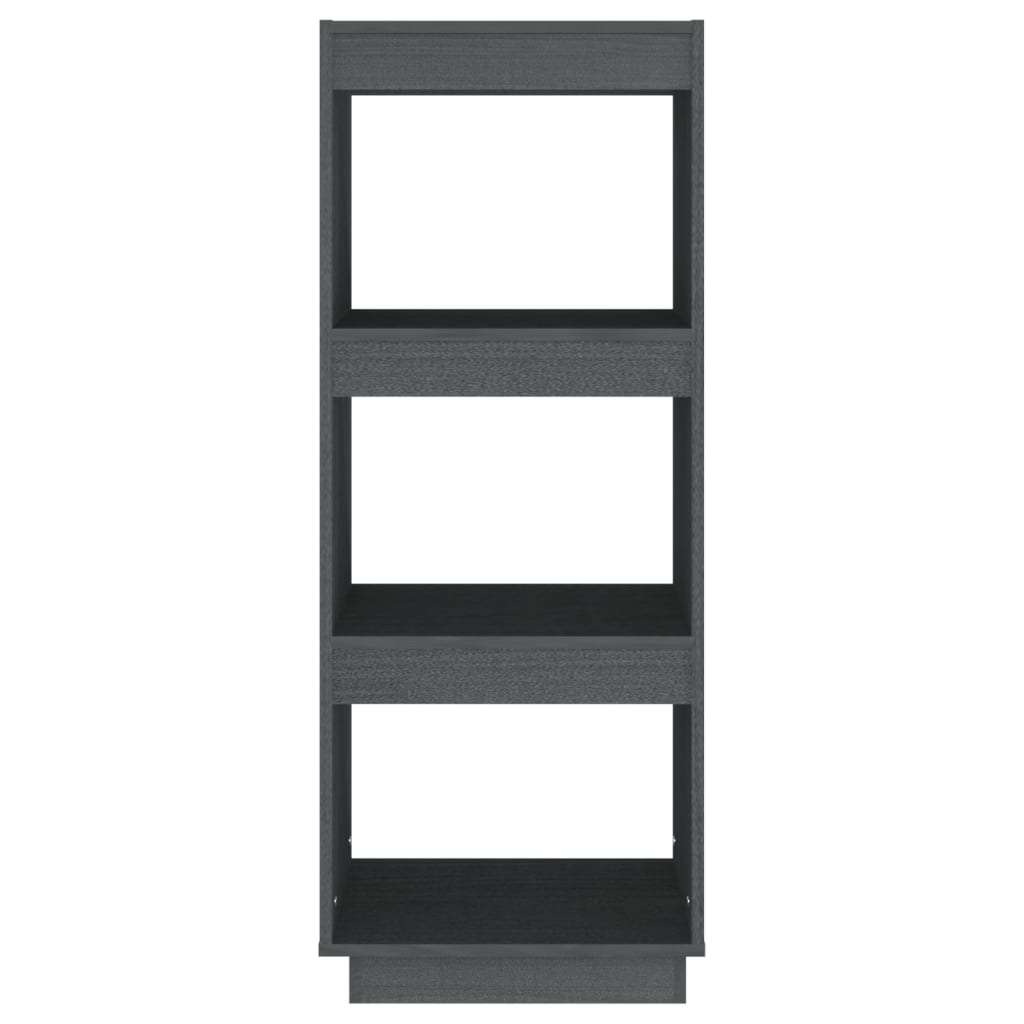 Book Cabinet/Room Divider Grey 40x35x103 cm Solid Pinewood