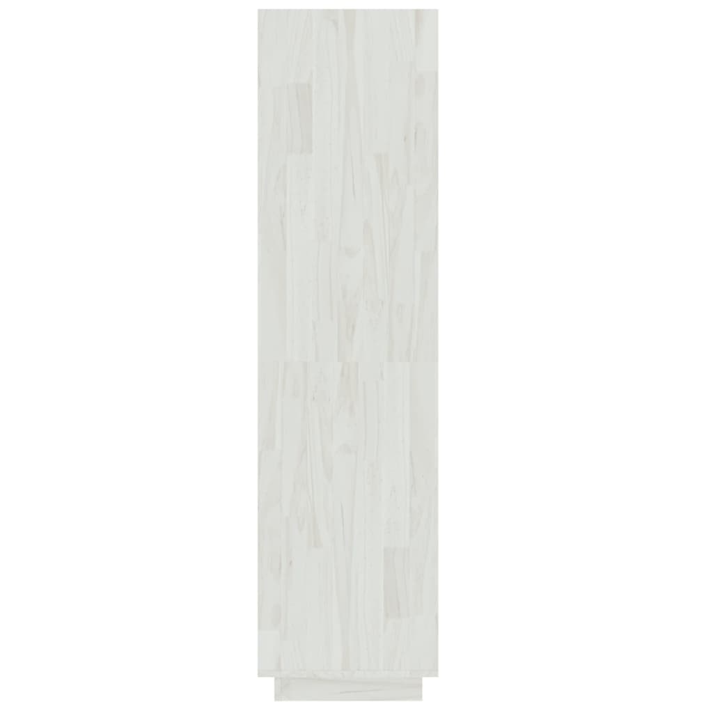Book Cabinet/Room Divider White 40x35x135 cm Solid Pinewood