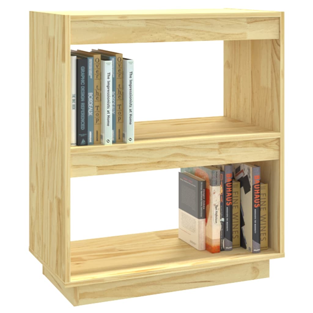 Book Cabinet 60x35x71 cm Solid Pinewood