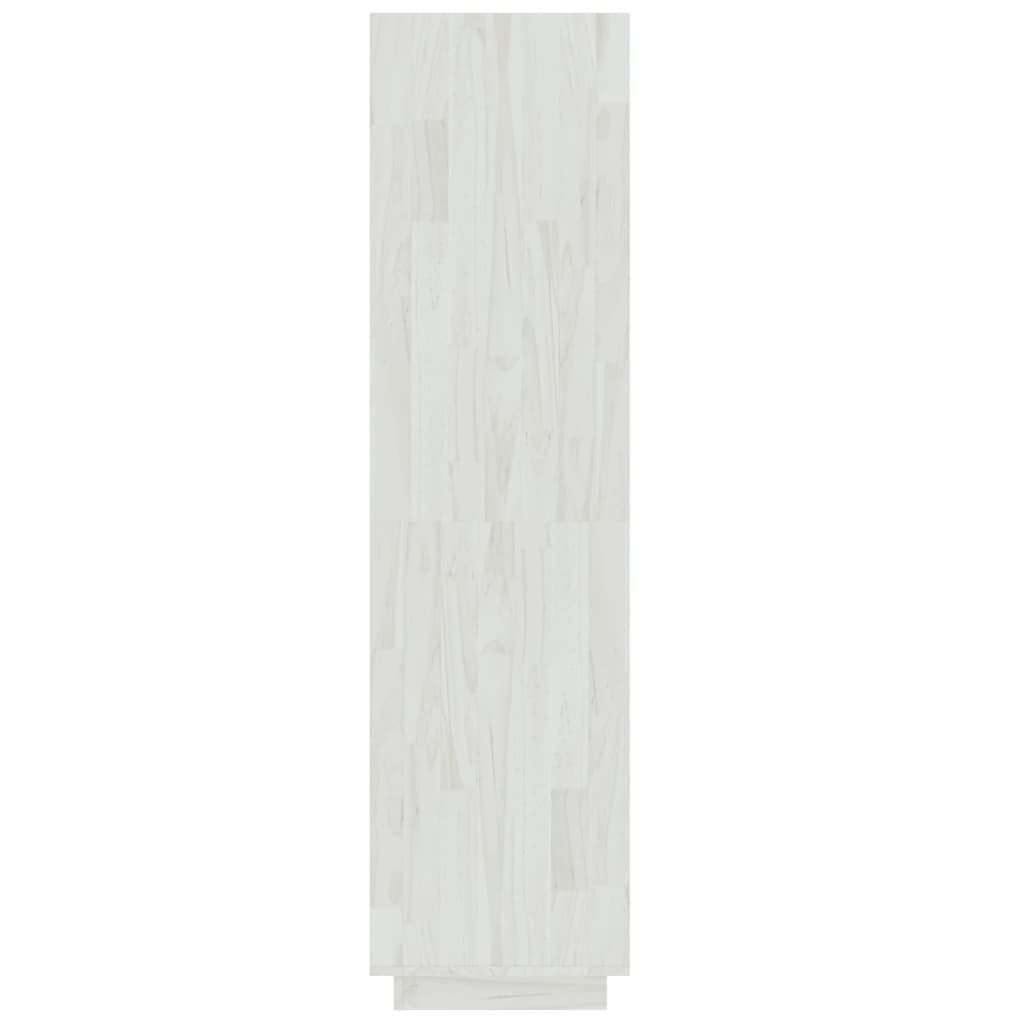 Book Cabinet/Room Divider White 60x35x135 cm Solid Pinewood