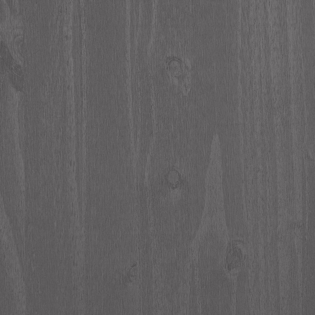 Book Cabinet "HAMAR" Light  Grey  85x35x112 cm Solid Wood Pine