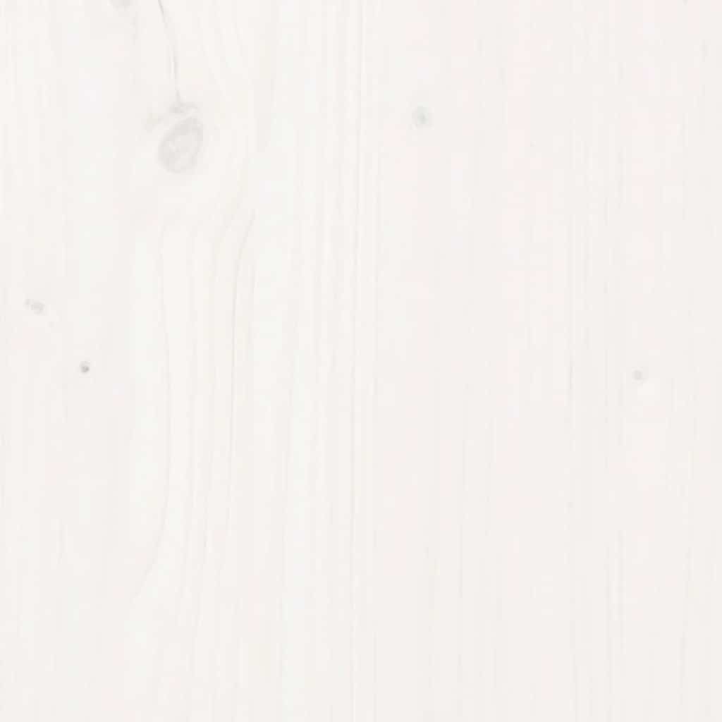 Shoe Cabinet White 35x35x80 cm Solid Wood Pine