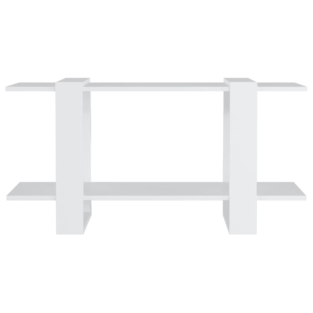 Book Cabinet White 100x30x51 cm Engineered Wood