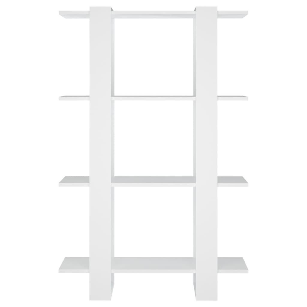 Book Cabinet/Room Divider White 80x30x123.5 cm