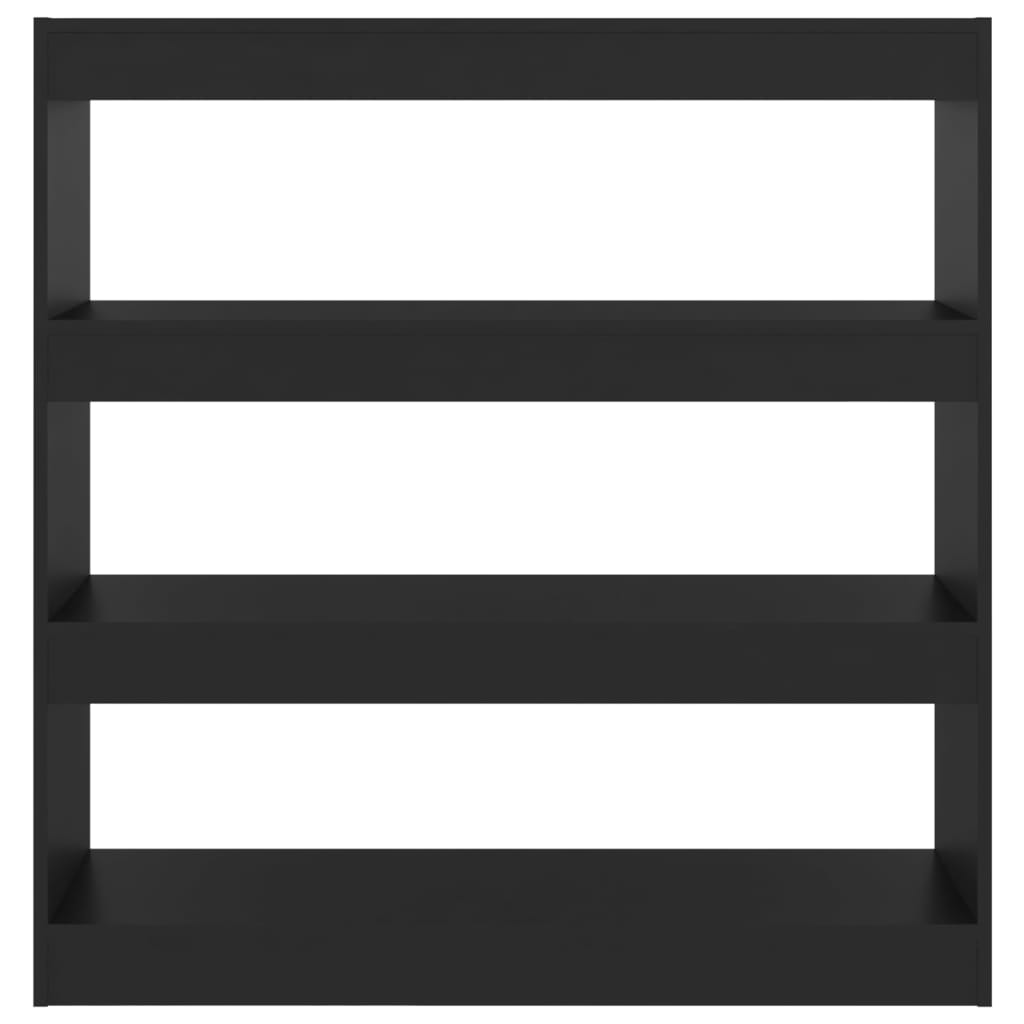 Book Cabinet/Room Divider Black 100x30x103 cm