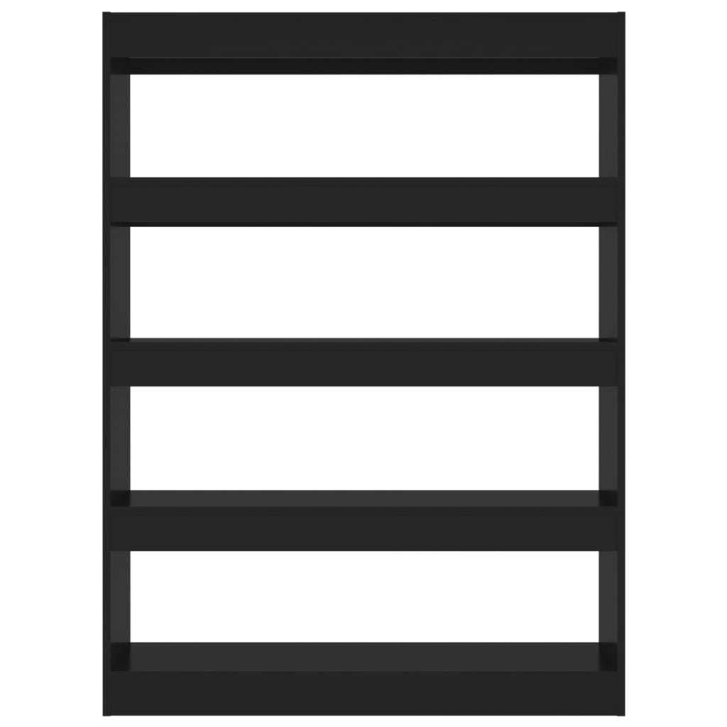 Book Cabinet/Room Divider Black 100x30x135 cm