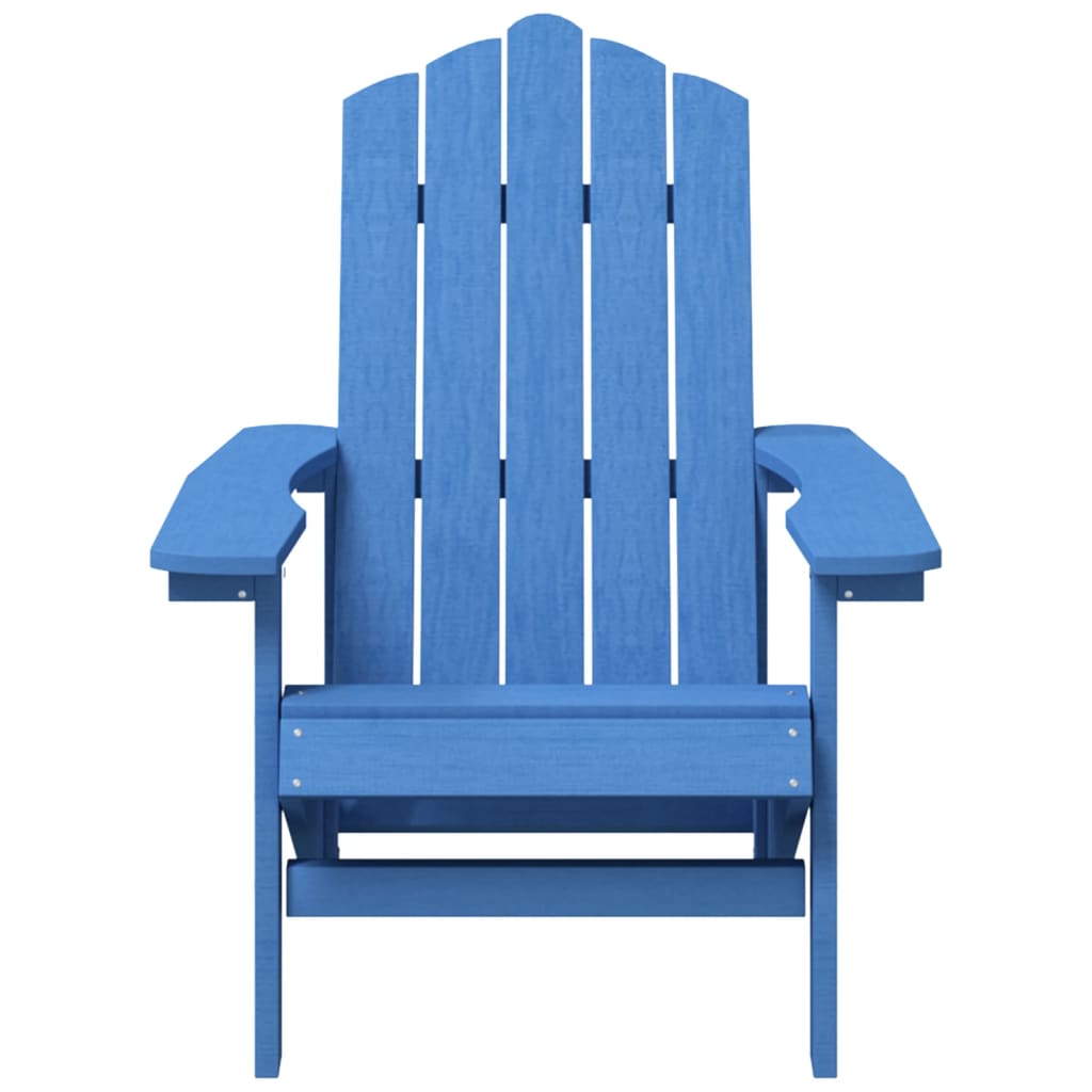 Garden Adirondack Chairs 2 pcs HDPE Aqua Blue