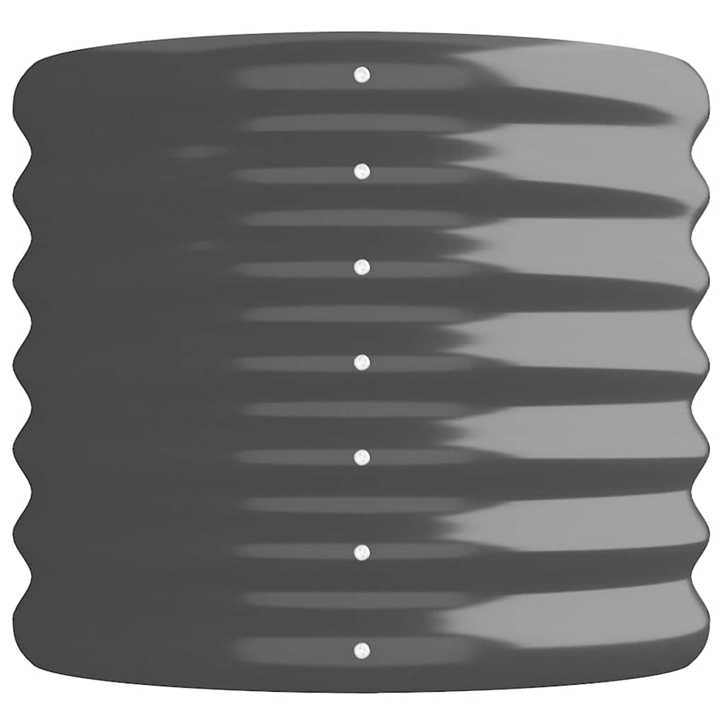 Garden Raised Bed Galvanised Steel 152x40x36 cm Anthracite