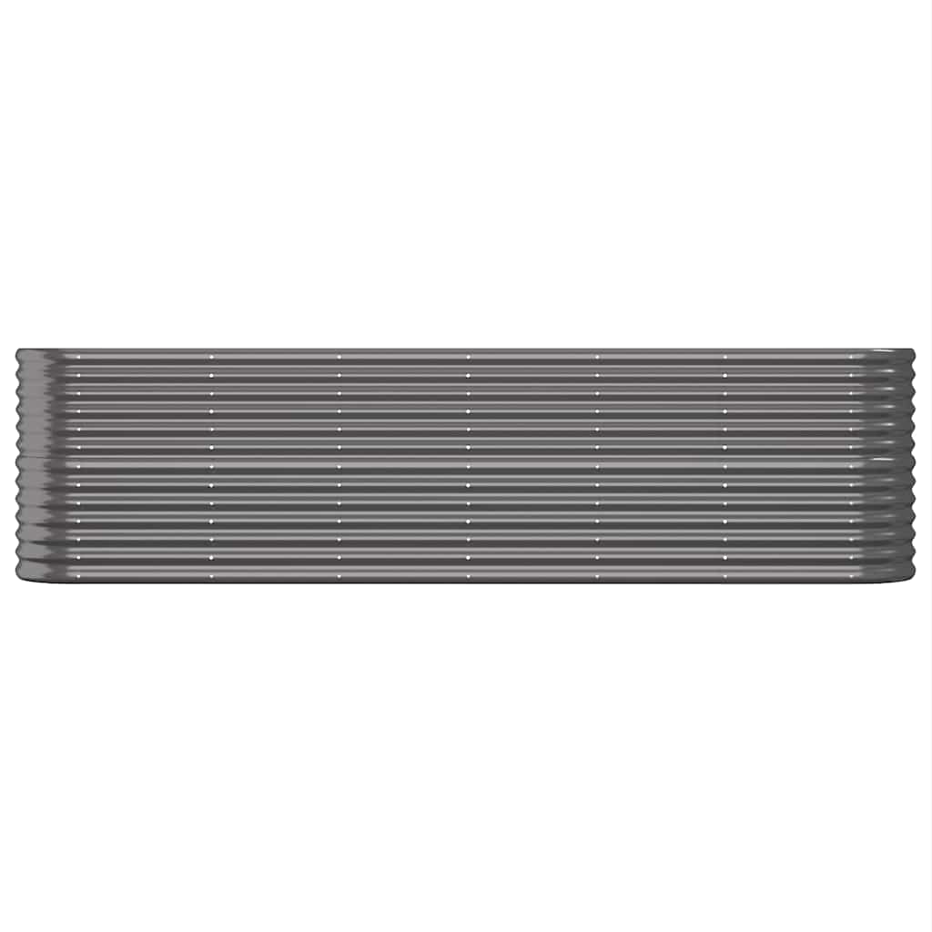 Garden Raised Bed Galvanised Steel 260x40x68 cm Anthracite