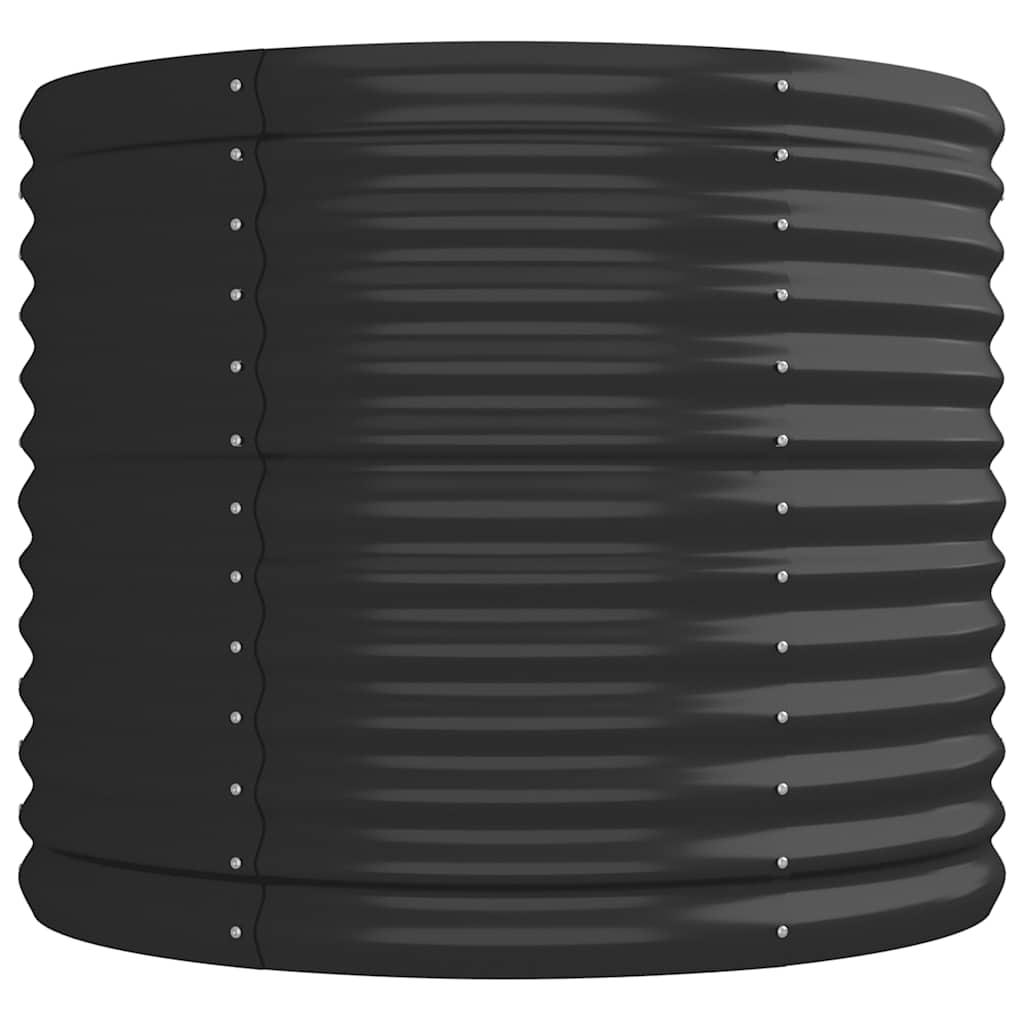 Garden Raised Bed Galvanised Steel 224x80x68 cm Anthracite