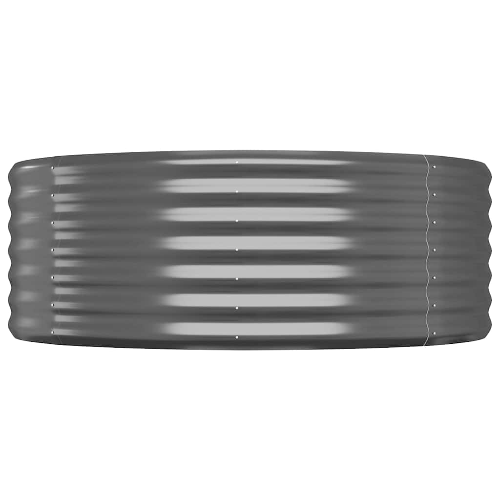 Garden Raised Bed Galvanised Steel 249x100x36 cm Anthracite