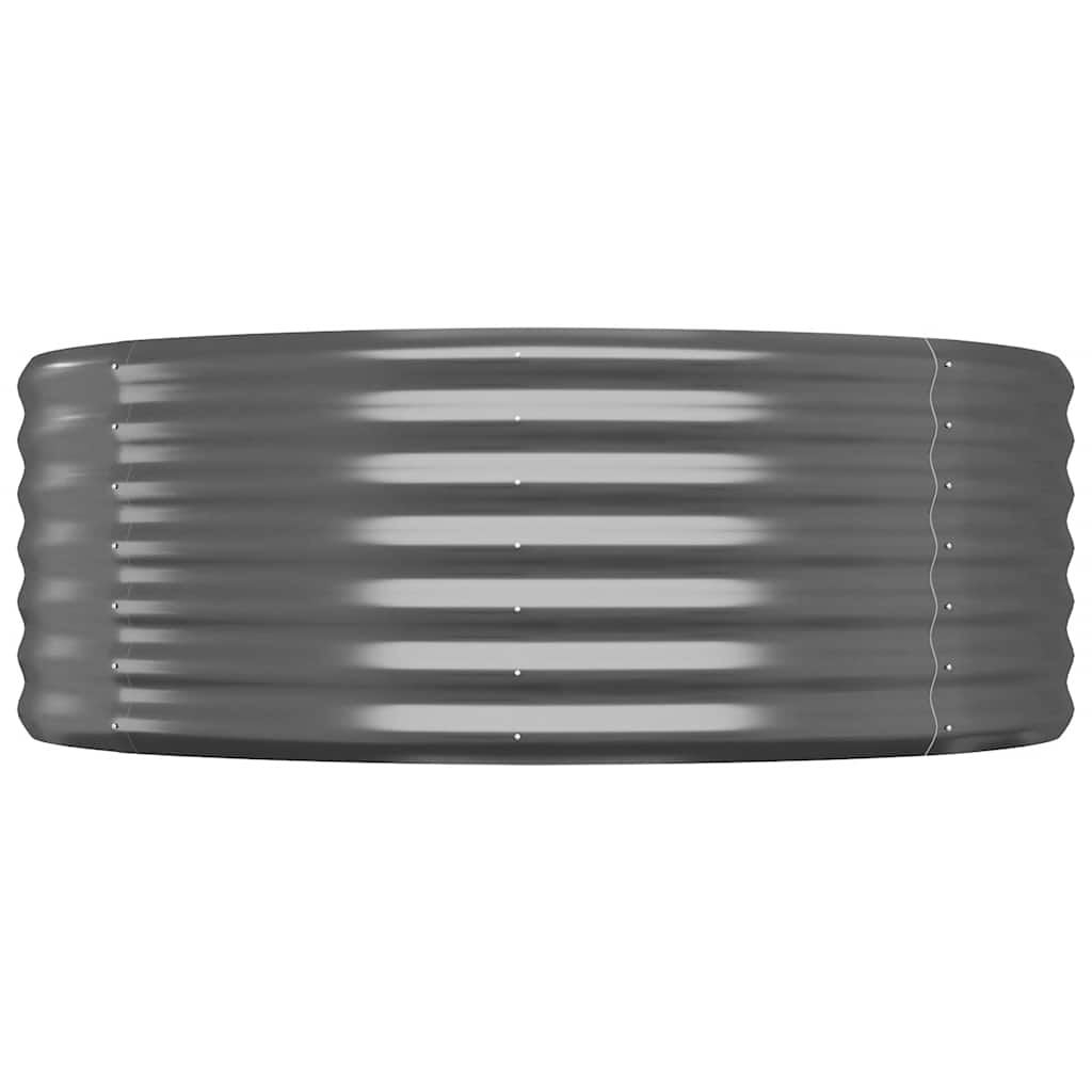 Garden Raised Bed Galvanised Steel 322x100x36 cm Anthracite