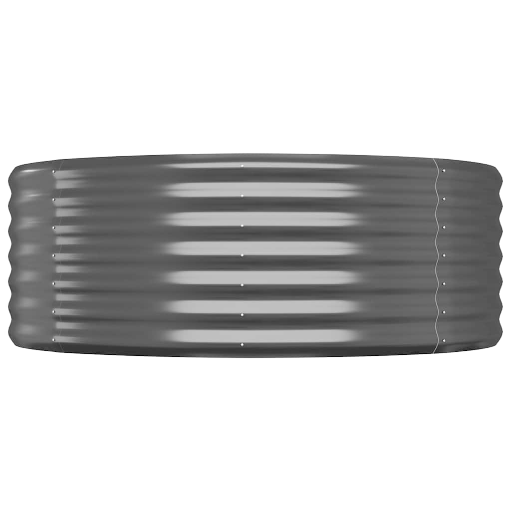 Garden Raised Bed Galvanised Steel 507x100x36 cm Anthracite