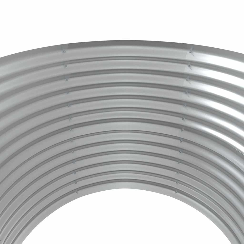 Garden Raised Bed Galvanised Steel 100x100x68 cm Grey