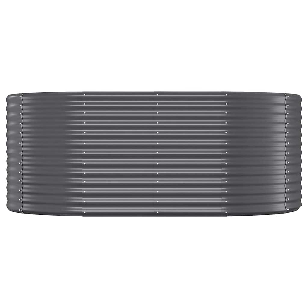 Garden Raised Bed Galvanised Steel 175x100x68 cm Anthracite