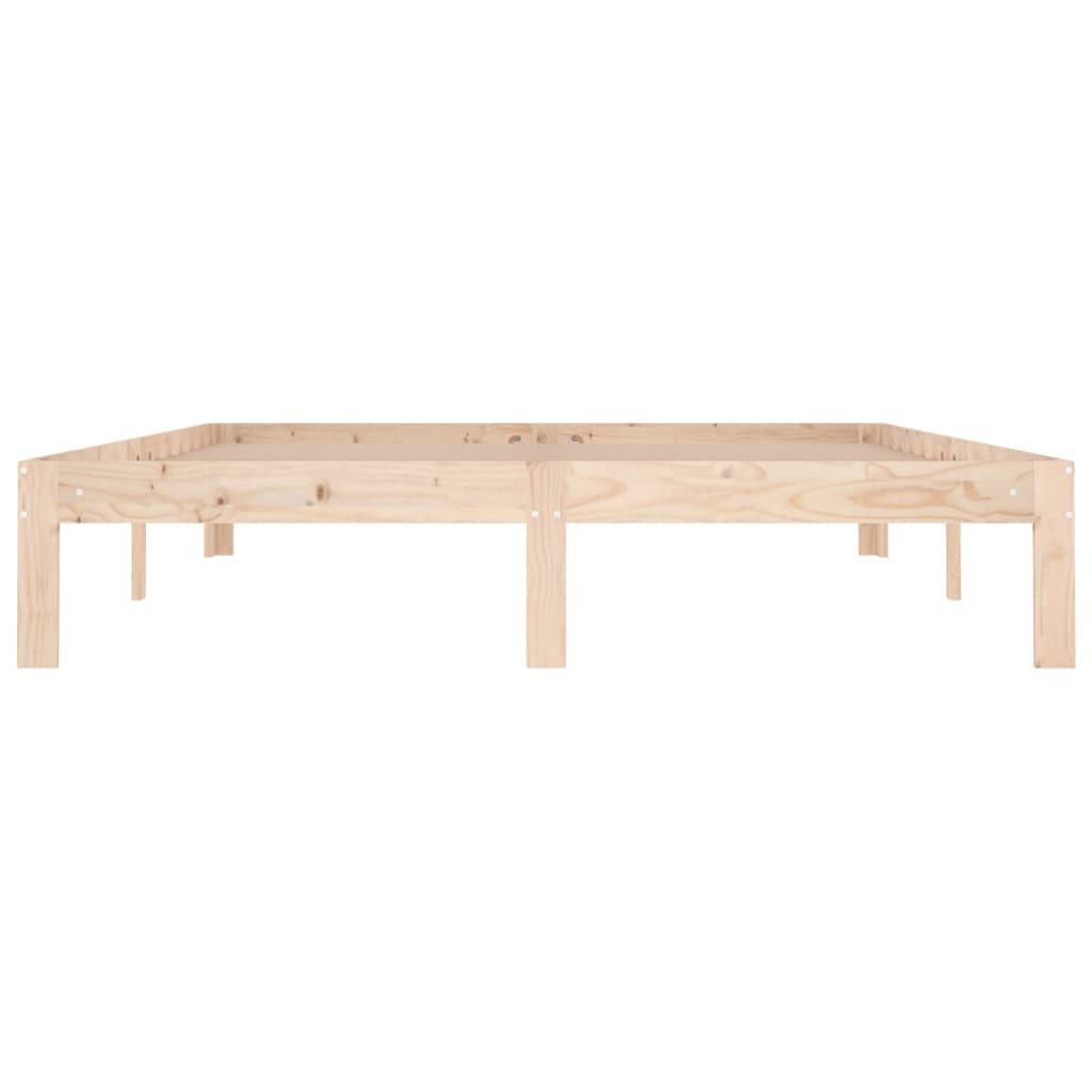 Bed Frame without Mattress Solid Wood 150x200 cm