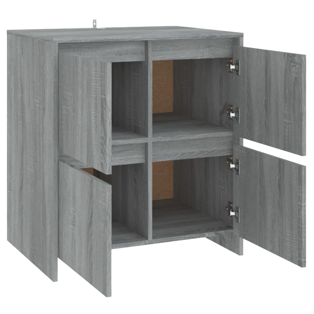 Sideboards 2 pcs Grey Sonoma 70x41x75 cm Engineered Wood