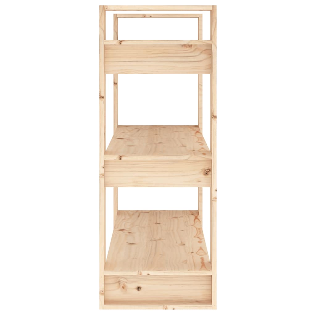 Book Cabinet/Room Divider 80x35x91 cm Solid Wood Pine