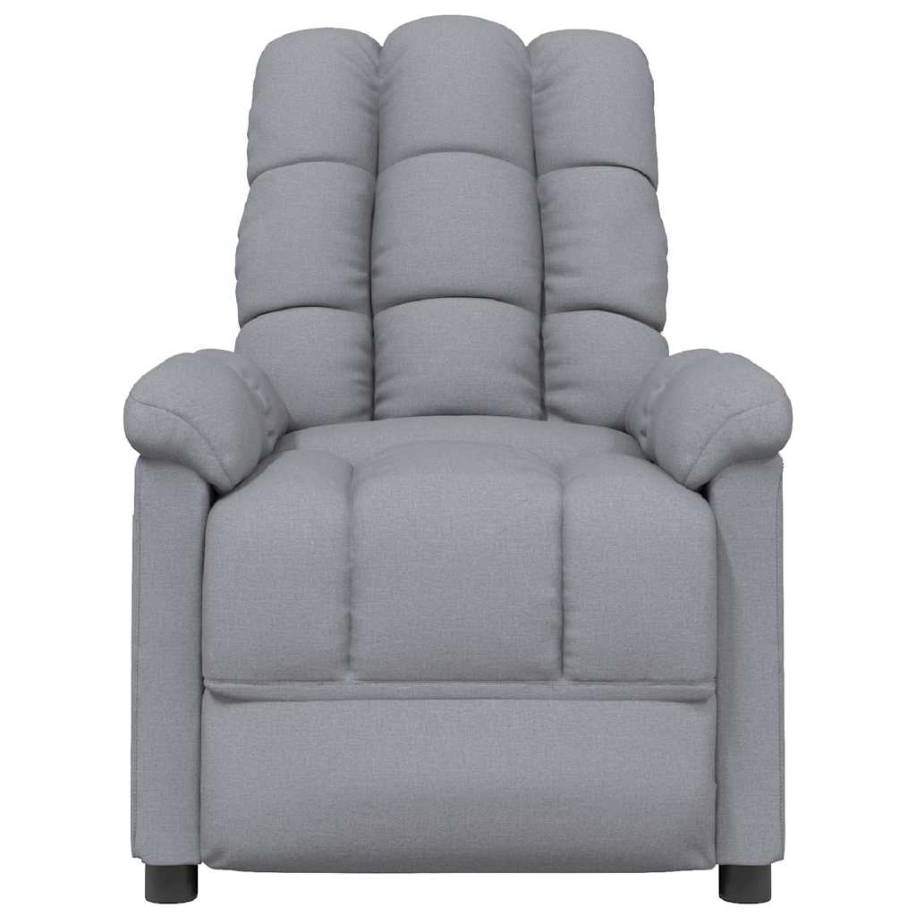 Massage Chair Light Grey Fabric