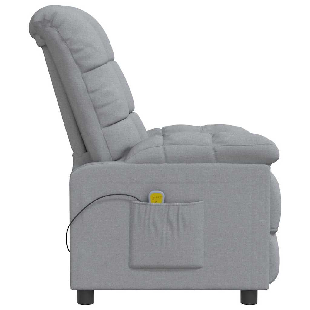 Massage Chair Light Grey Fabric
