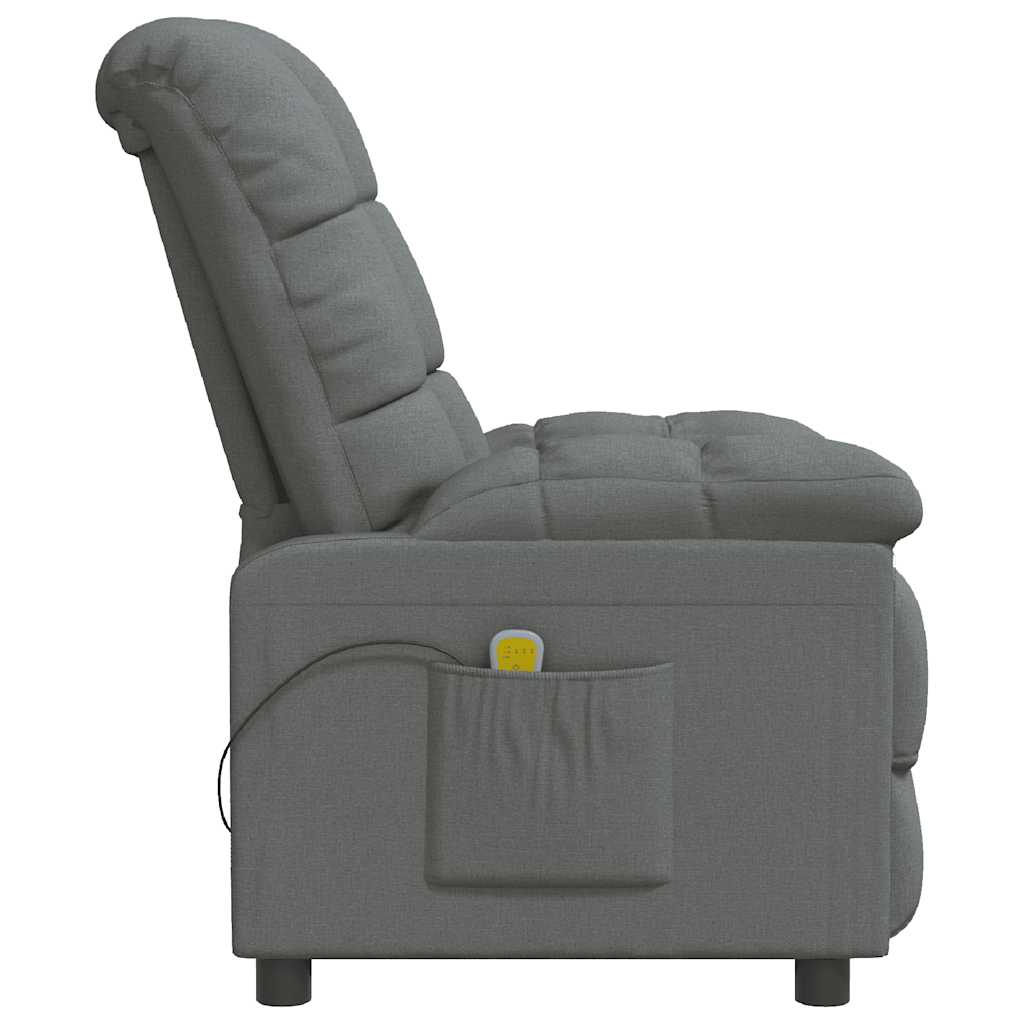 Massage Chair Dark Grey Fabric
