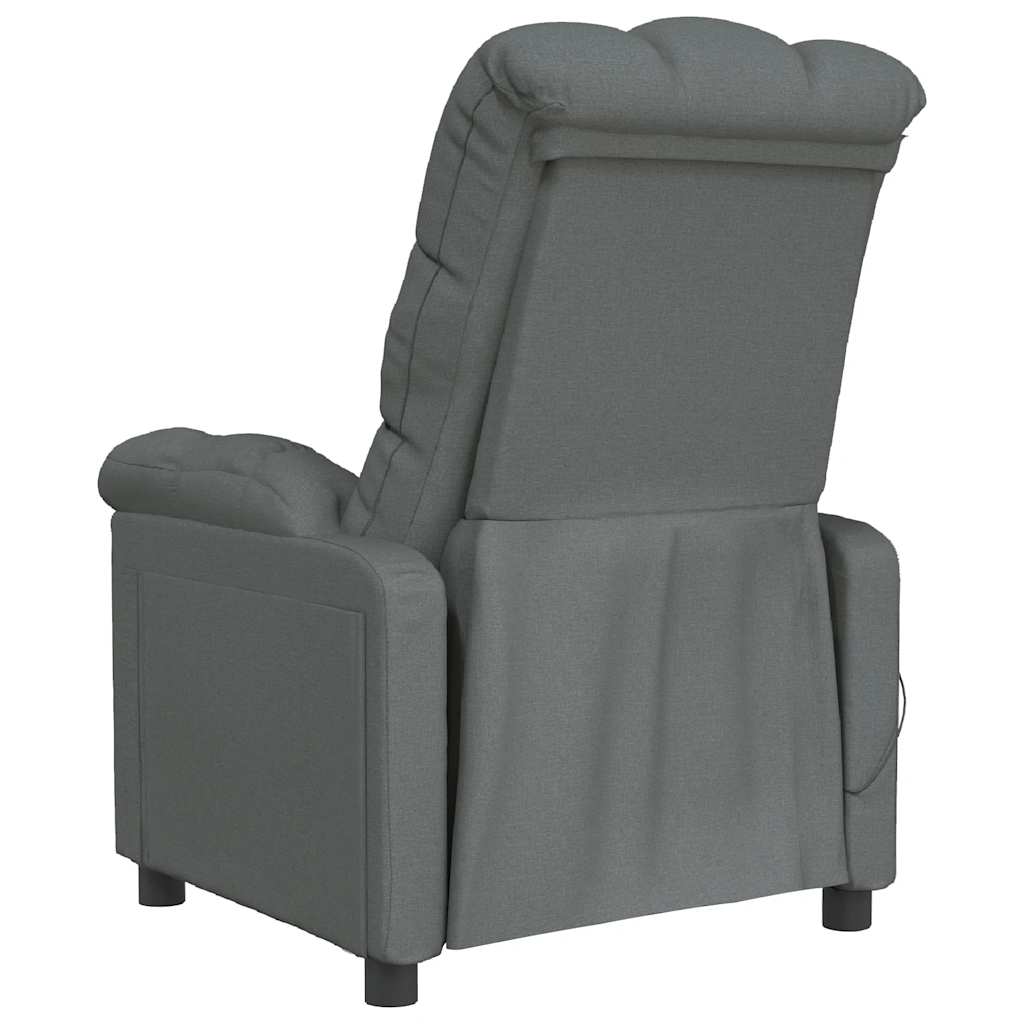 Massage Chair Dark Grey Fabric