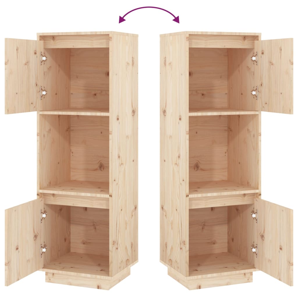 Highboard 38x35x117 cm Solid Wood Pine