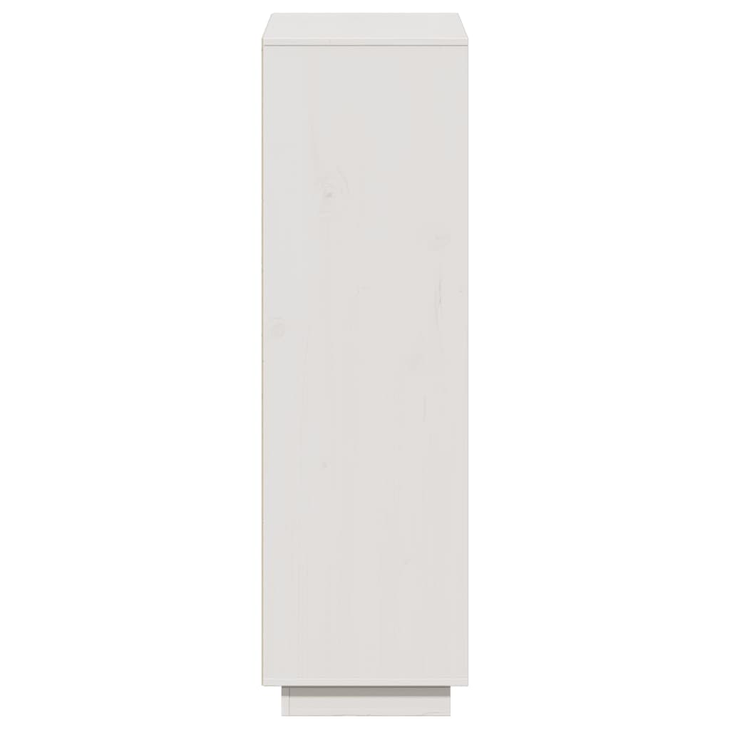 Highboard White 74x35x117 cm Solid Wood Pine