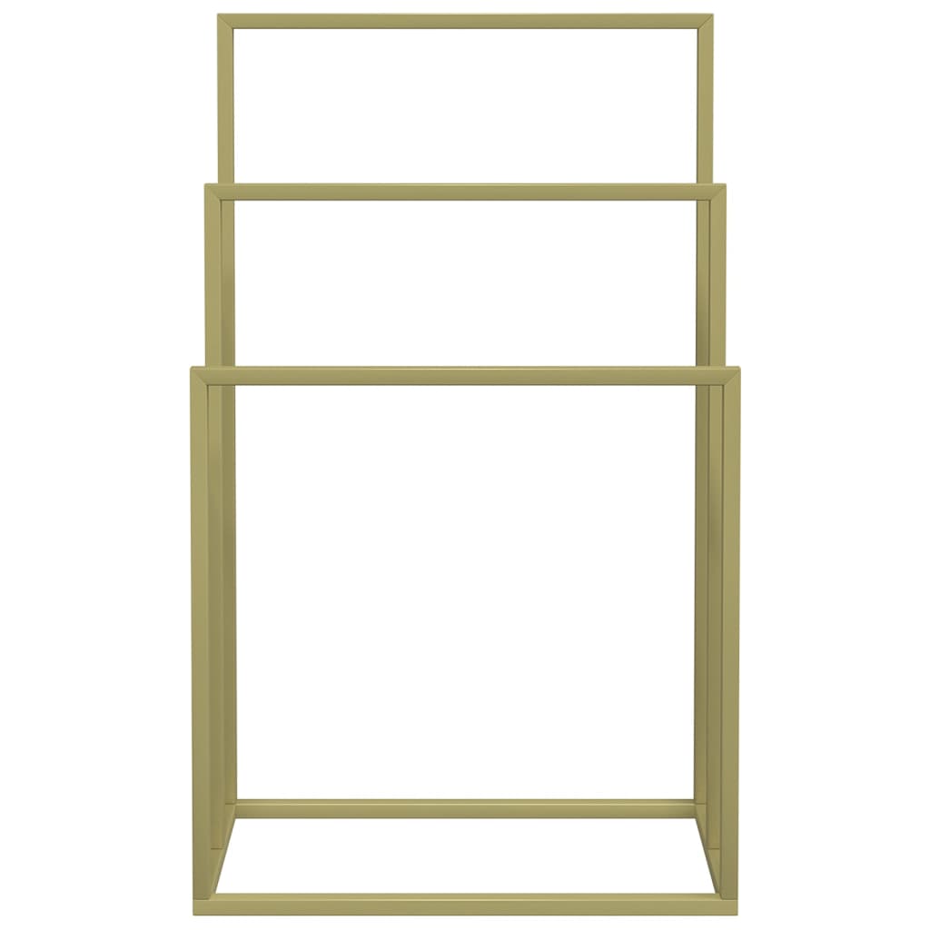Freestanding Towel Rack Gold 48x24x79 cm Iron