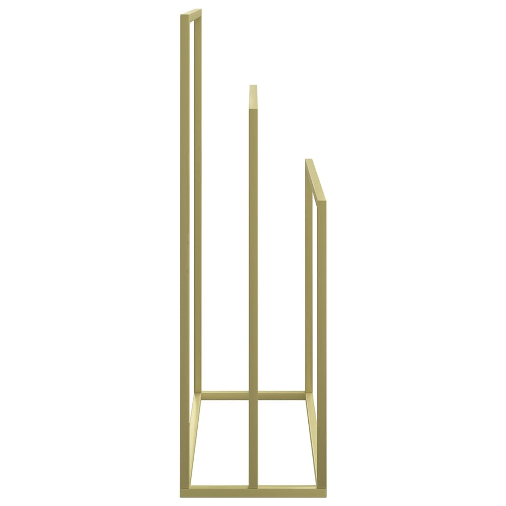 Freestanding Towel Rack Gold 48x24x79 cm Iron